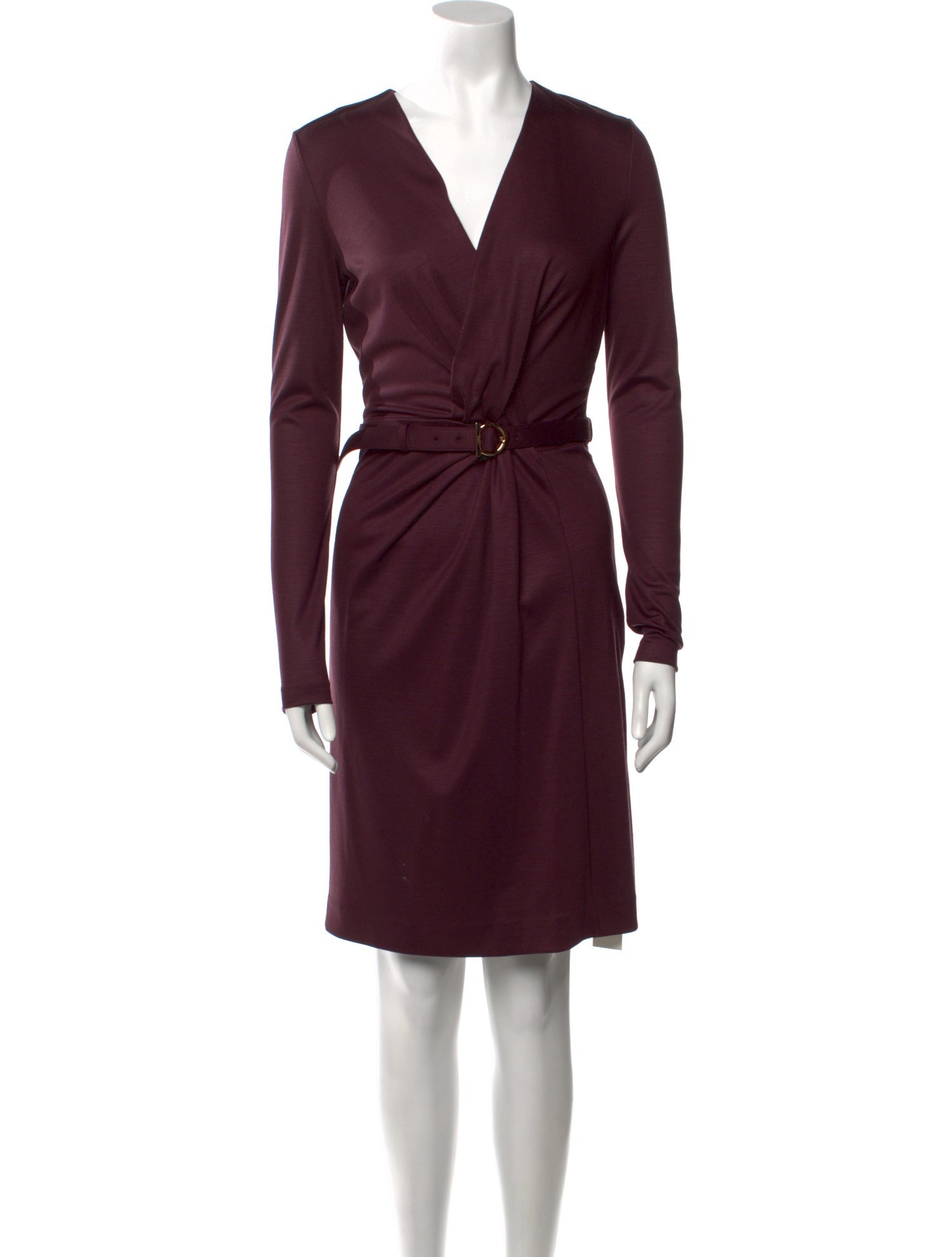 Salvatore Ferragamo Wool Knee-Length Dress