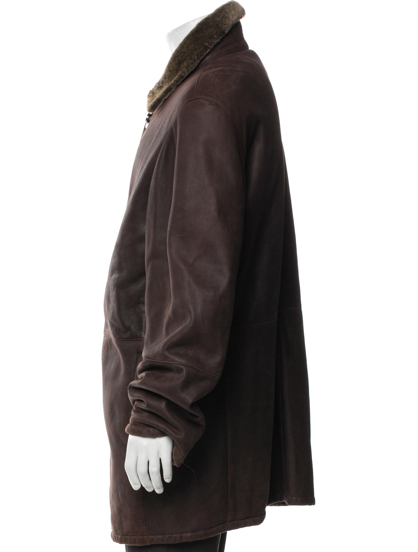 Salvatore Ferragamo Shearling Overcoat