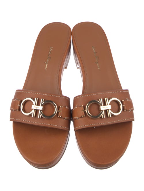 Salvatore Ferragamo Leather Slides
