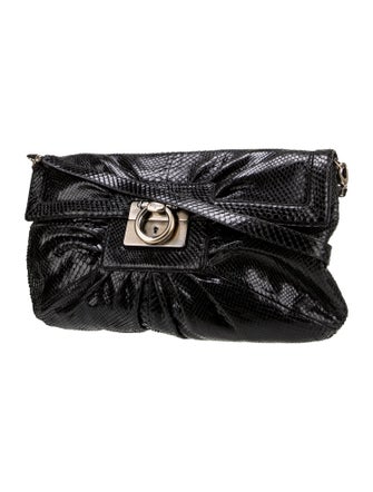 Salvatore Ferragamo Snakeskin Shoulder Bag