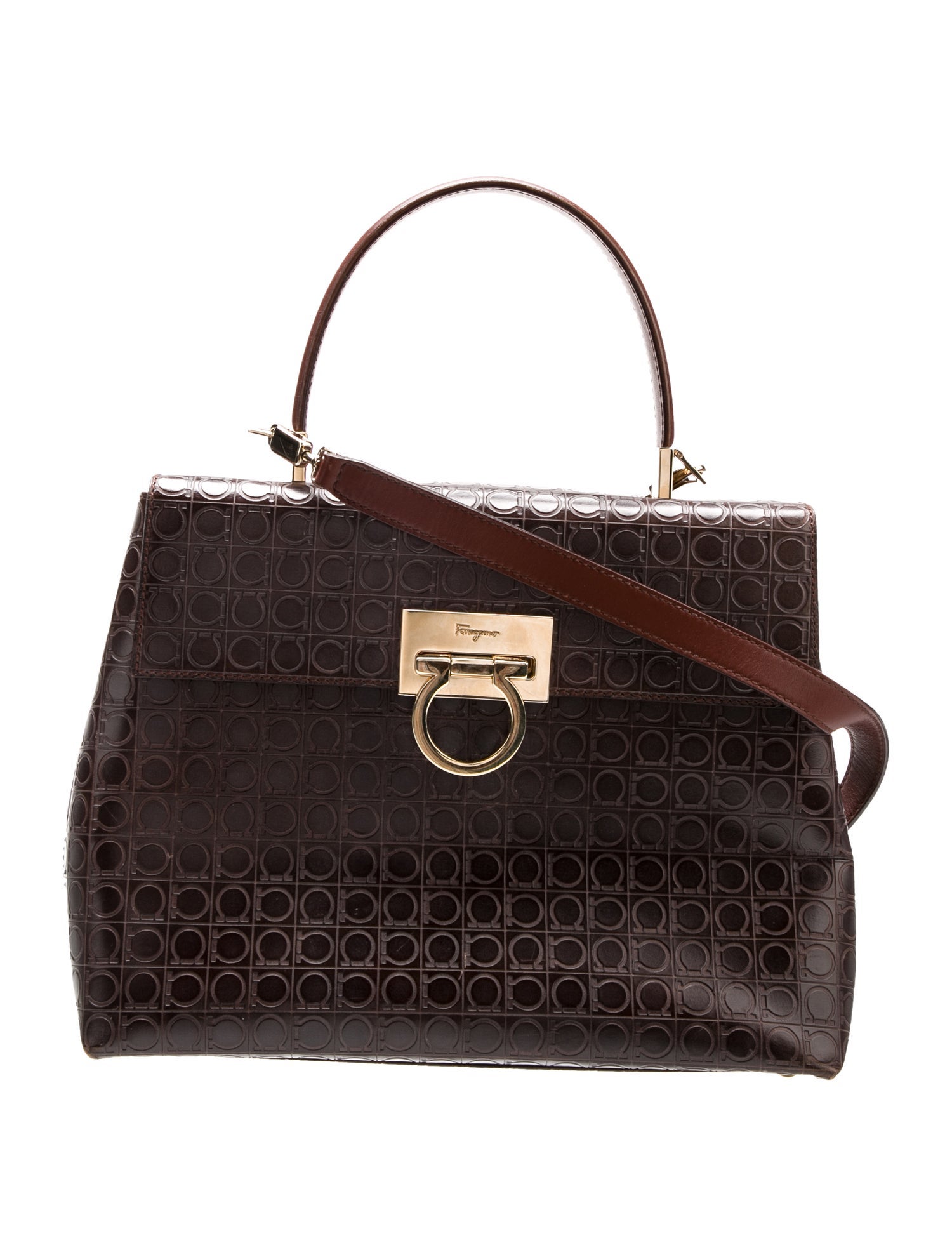 Salvatore Ferragamo Leather Top Handle Bag