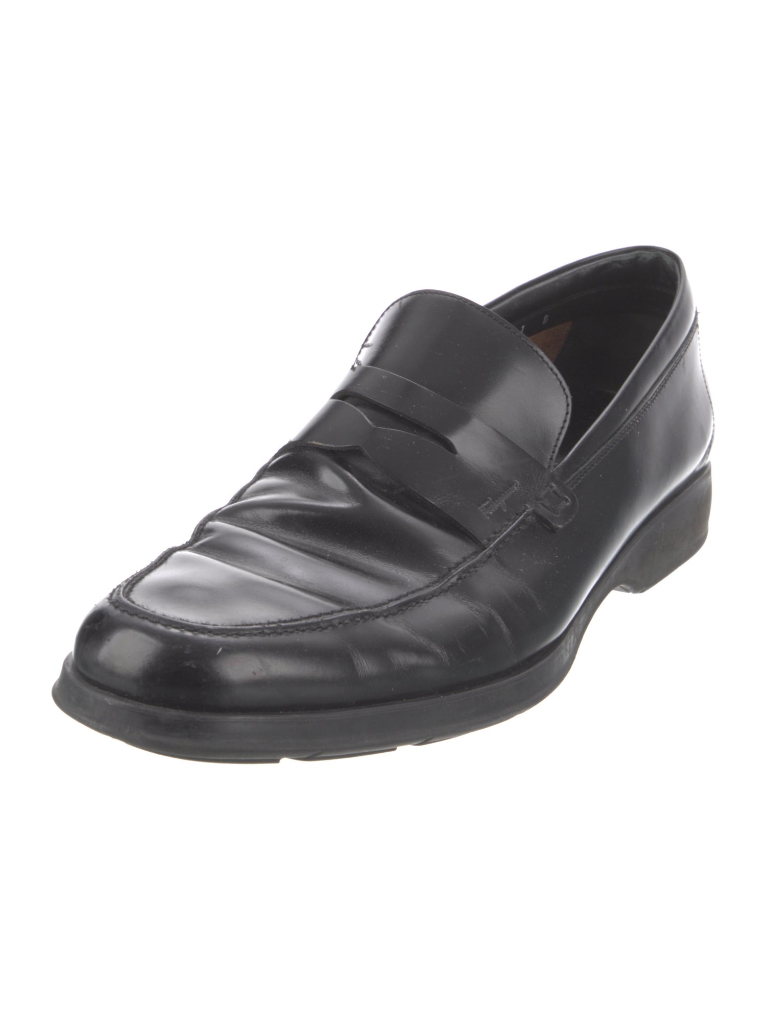 Salvatore Ferragamo Horsebit Accent Leather Loafers