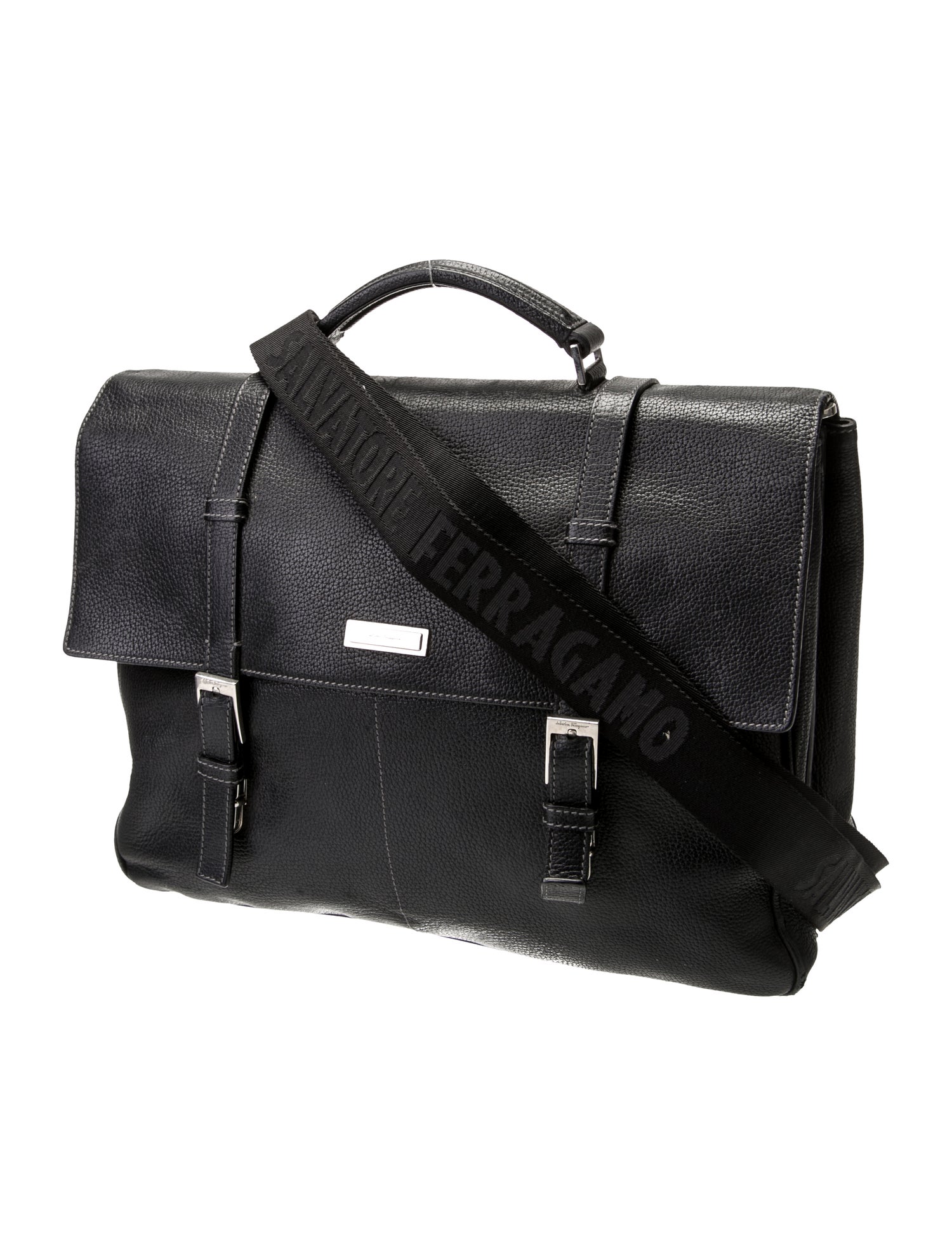 Salvatore Ferragamo Leather Messenger Bag