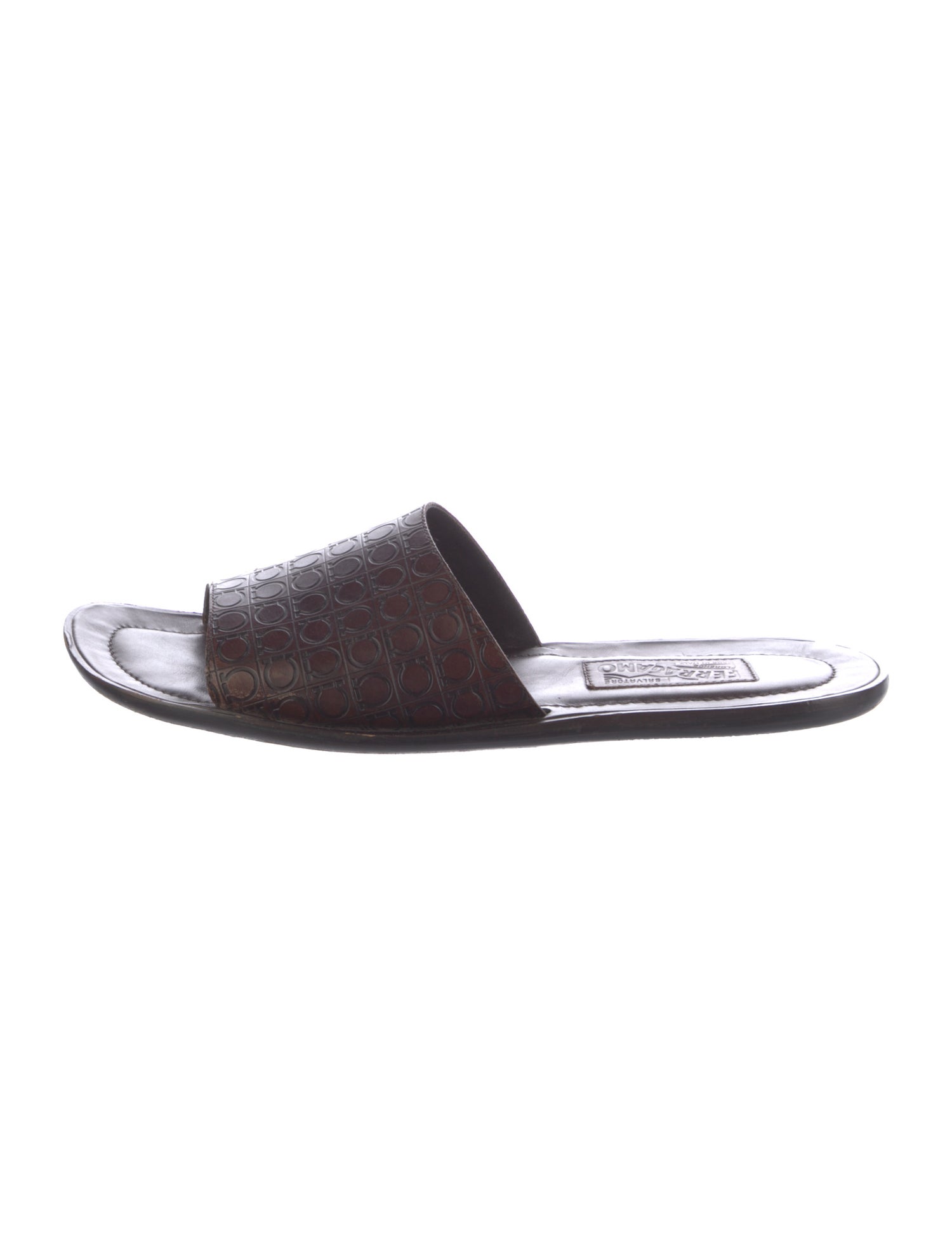 Salvatore Ferragamo Leather Slides