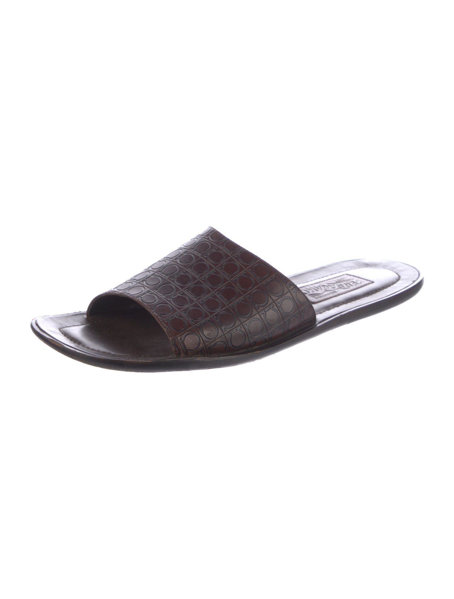 Salvatore Ferragamo Leather Slides