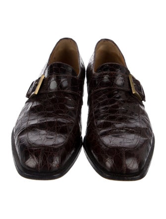 Salvatore Ferragamo Snakeskin Dress Loafers