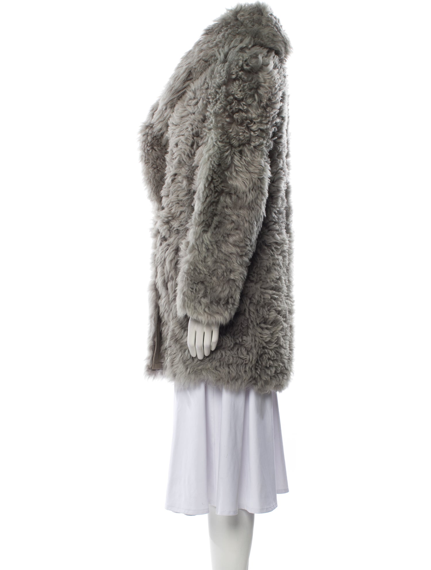Salvatore Ferragamo Lamb Fur Fur Coat