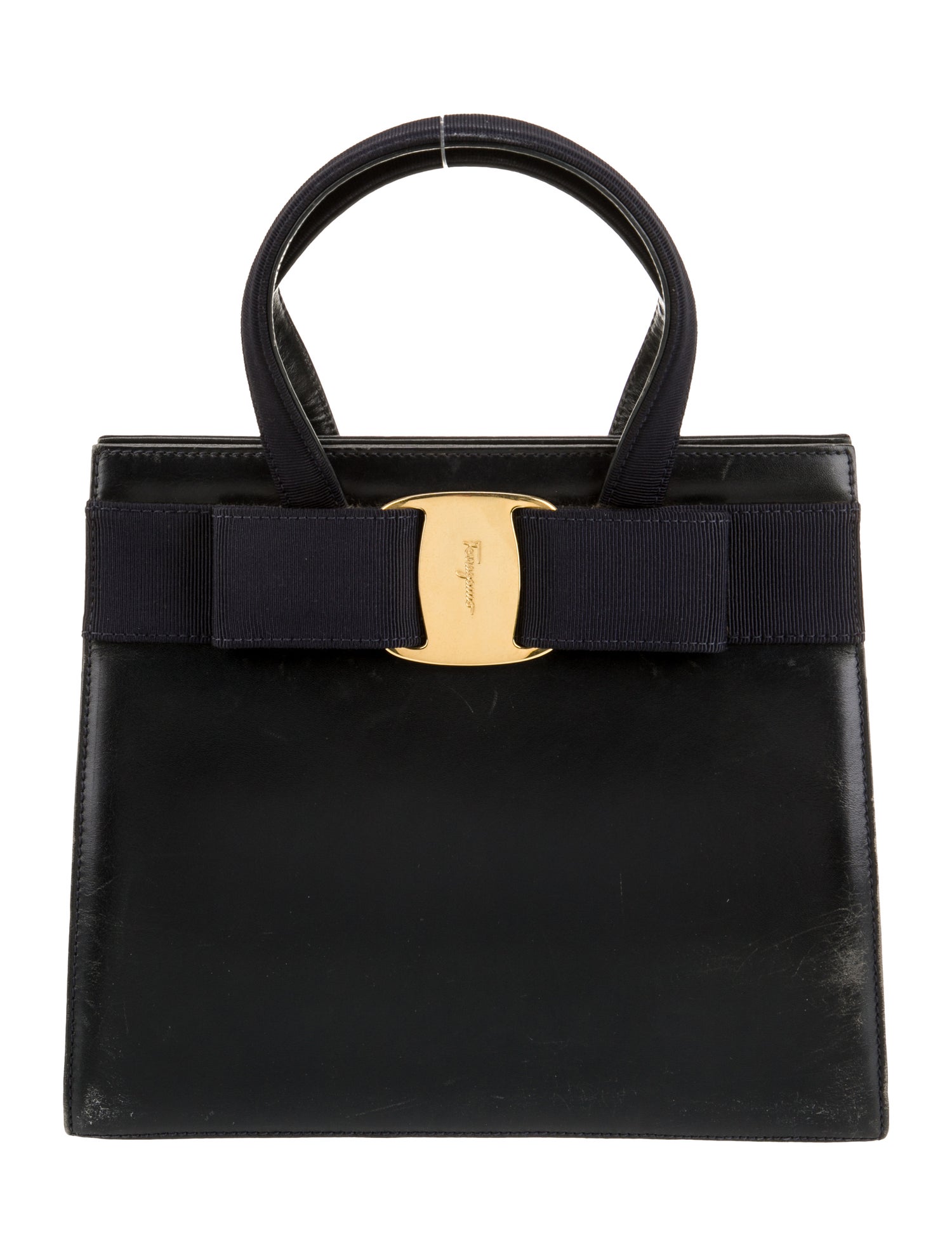 Salvatore Ferragamo Leather Top Handle Bag