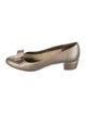 Salvatore Ferragamo Leather Bow Accents Pumps
