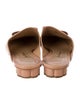 Salvatore Ferragamo Leather Bow Accents Mules