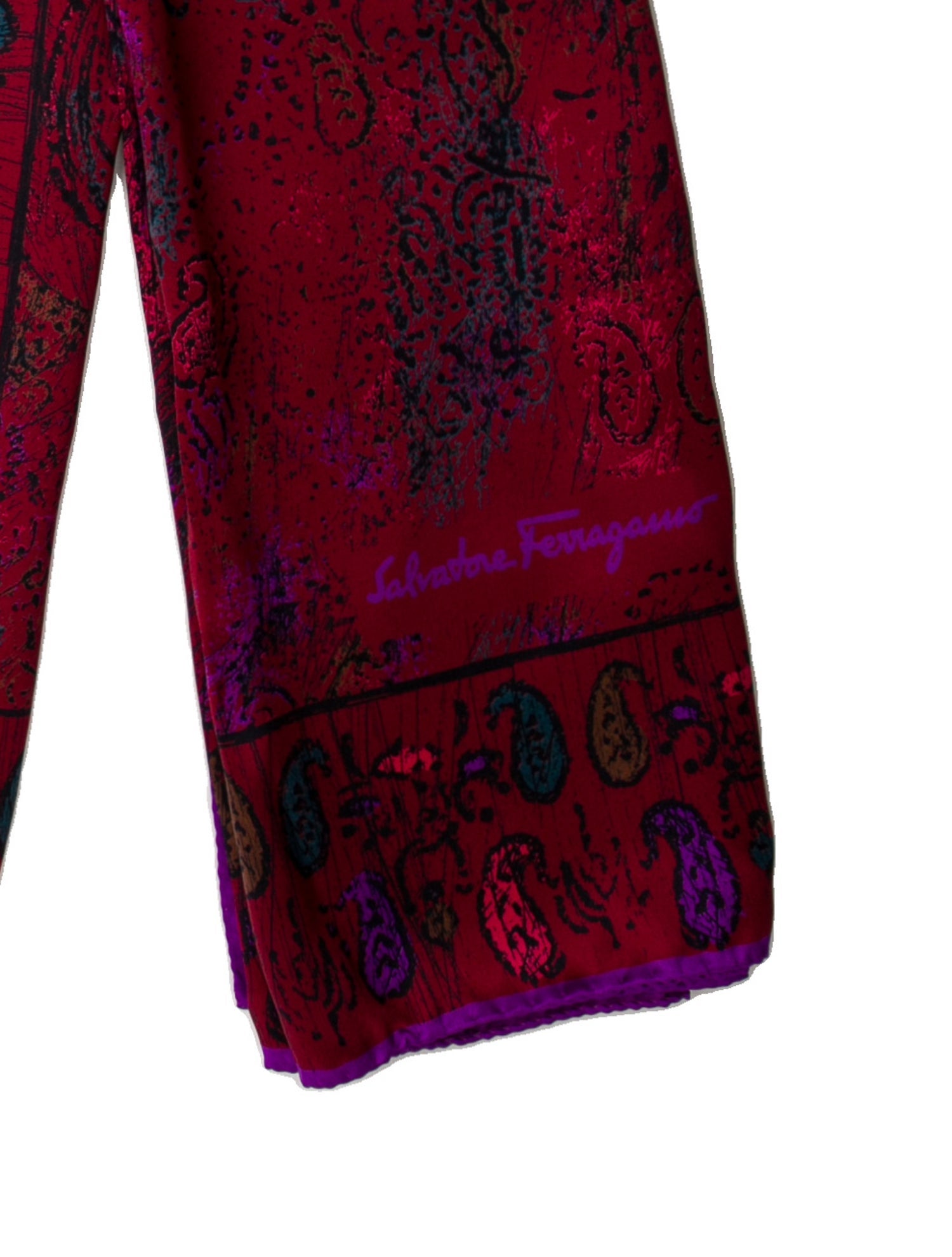 Salvatore Ferragamo Silk Printed Scarf