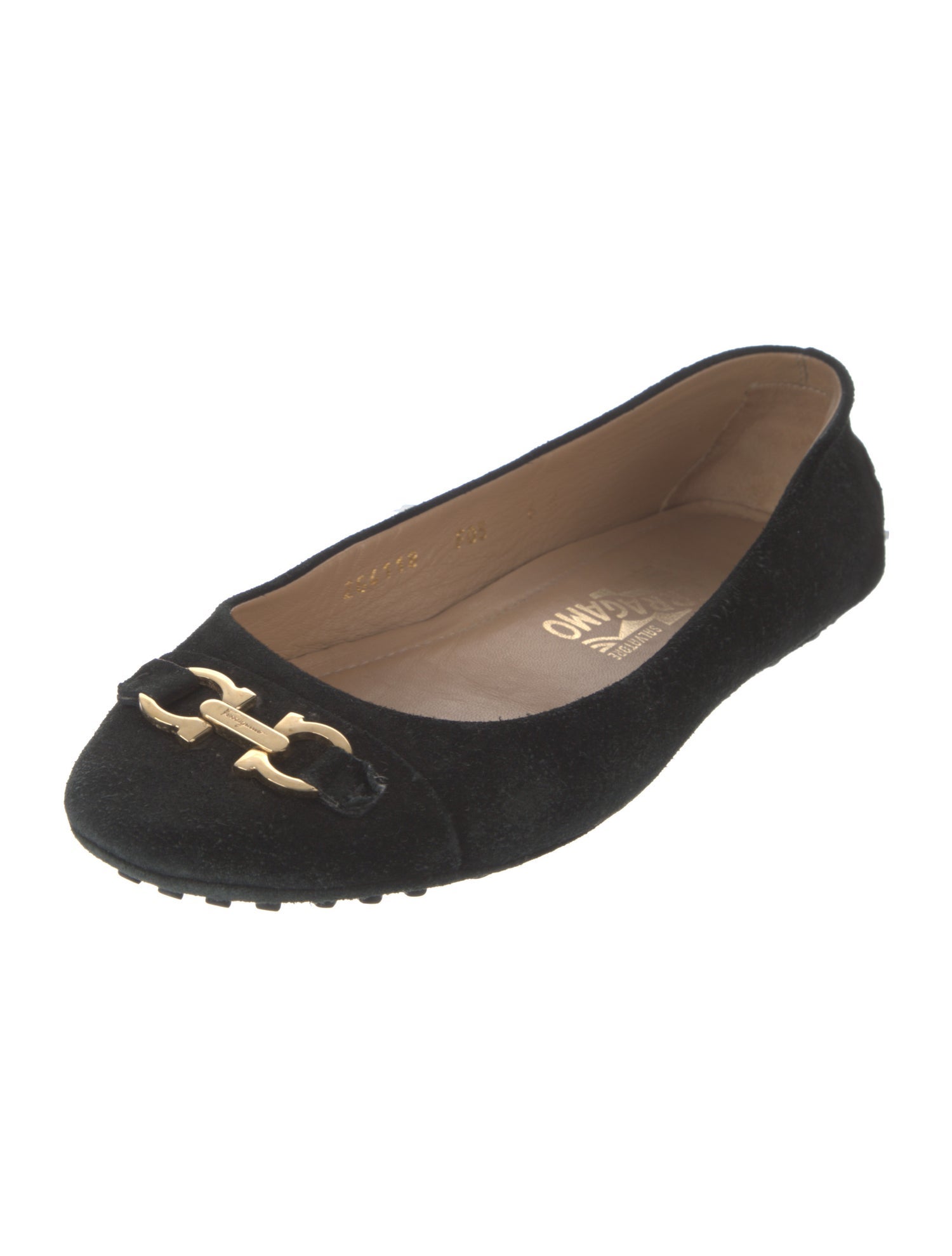 Salvatore Ferragamo Suede Ballet Flats