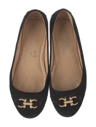 Salvatore Ferragamo Suede Ballet Flats