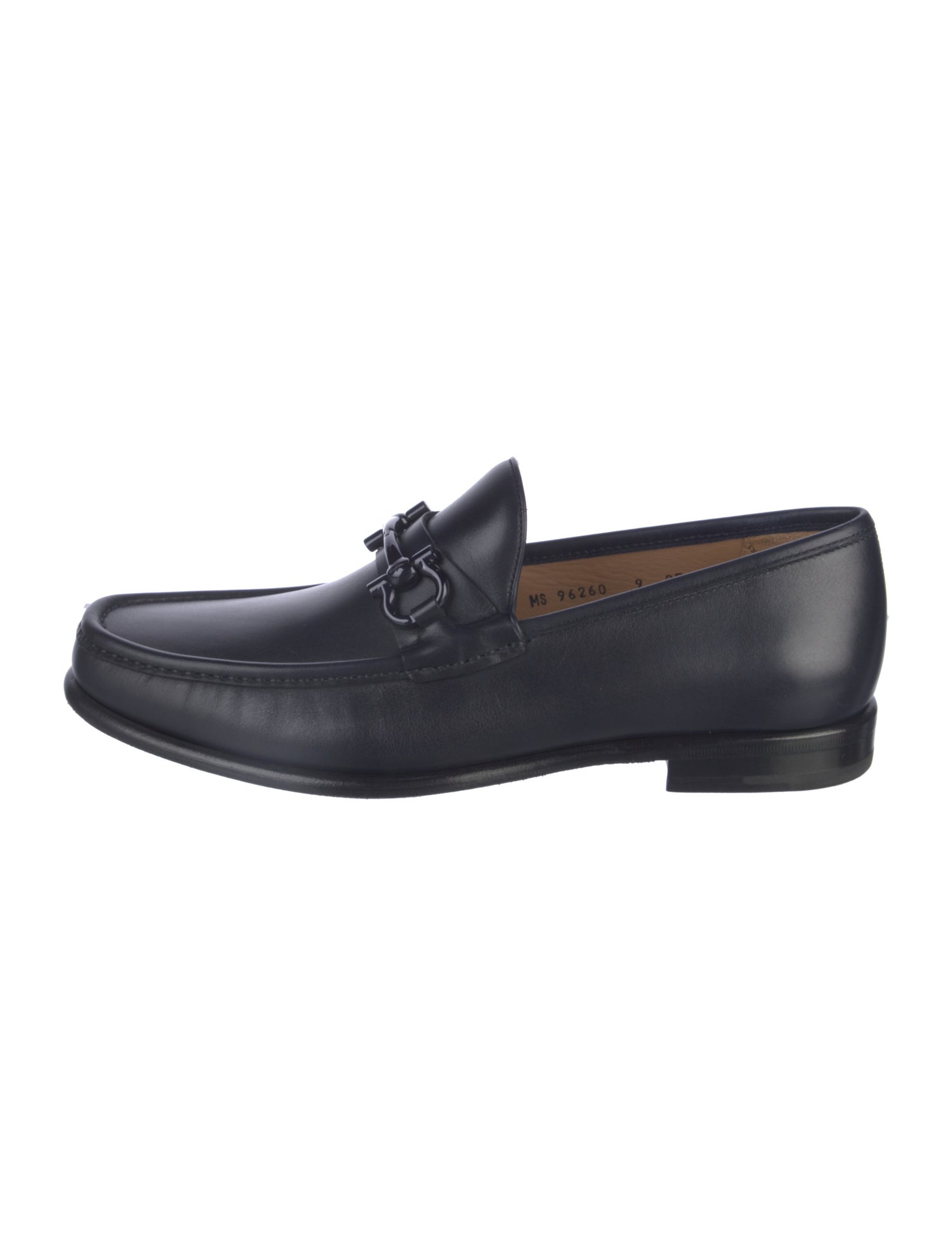 Salvatore Ferragamo Gancini Logo Leather Dress Loafers