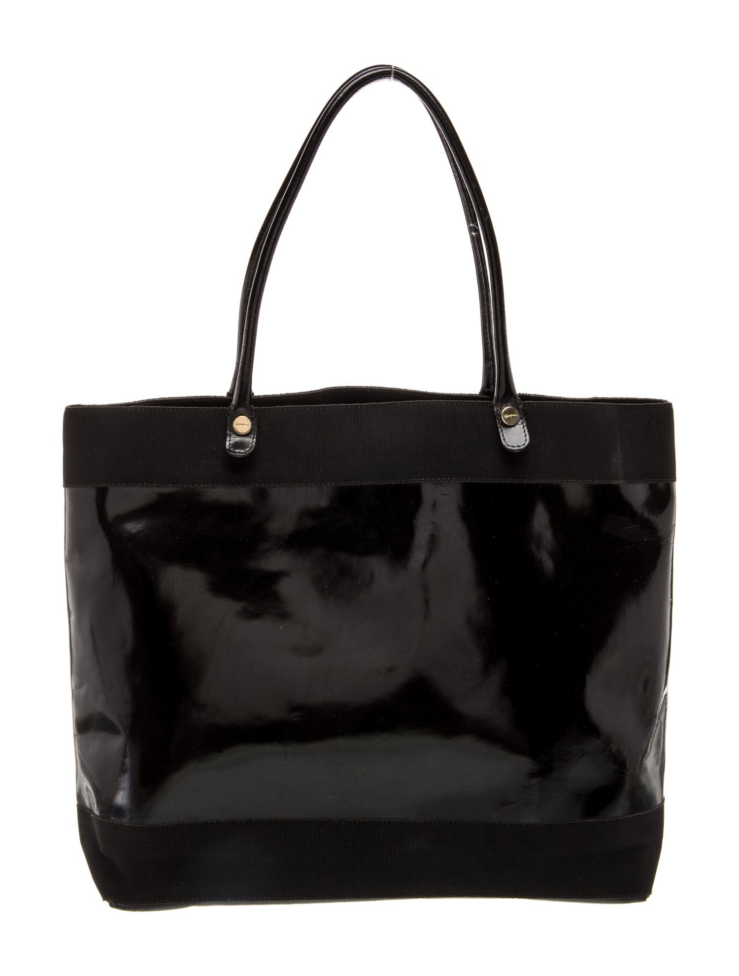 Salvatore Ferragamo Patent Leather Tote