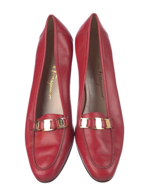 Salvatore Ferragamo Vara Bow Accent Leather Pumps