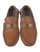 Salvatore Ferragamo Gancini Logo Leather Moccasins