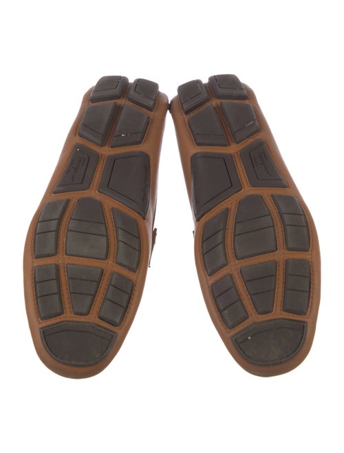 Salvatore Ferragamo Gancini Logo Leather Moccasins