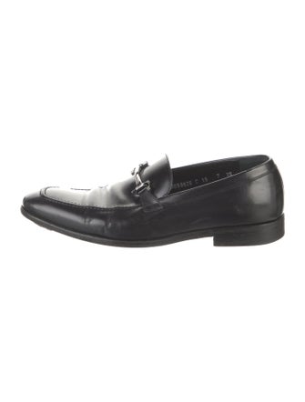 Salvatore Ferragamo Horsebit Accent Leather Dress Loafers