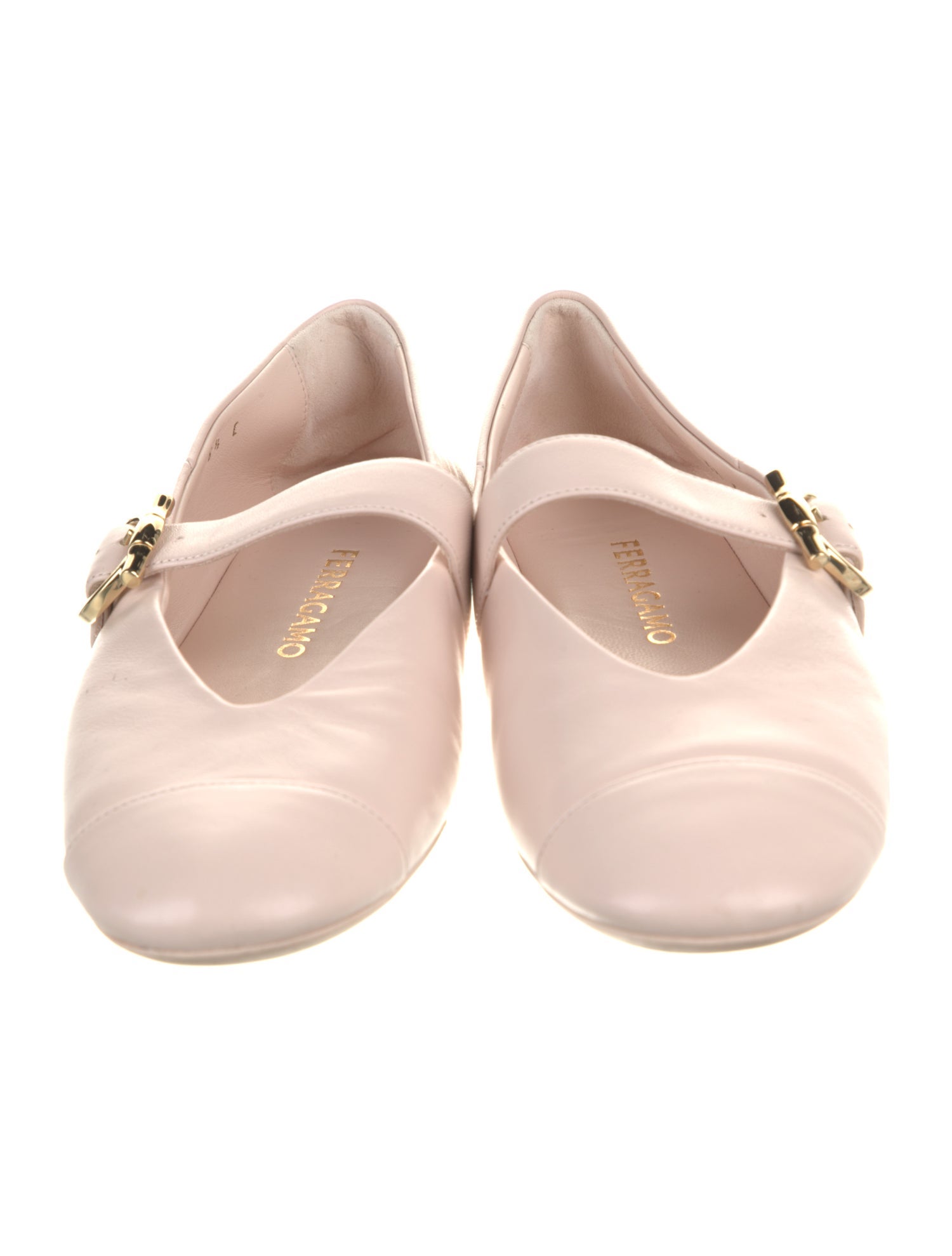 Salvatore Ferragamo Leather Mary Jane Flats
