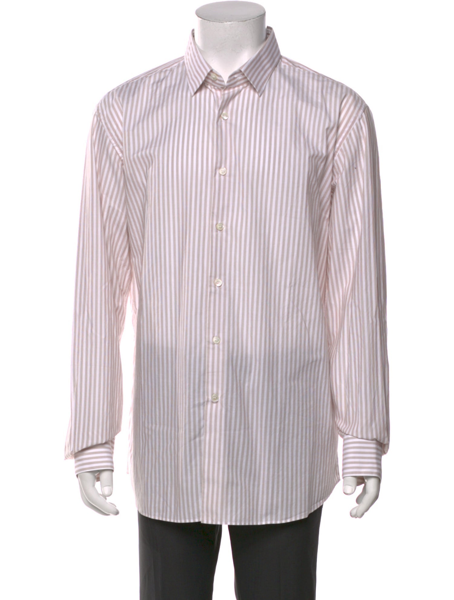 Salvatore Ferragamo Striped Long Sleeve Shirt