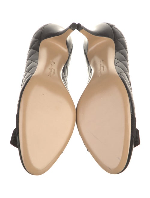 Salvatore Ferragamo Vara Bow Accent Leather Pumps