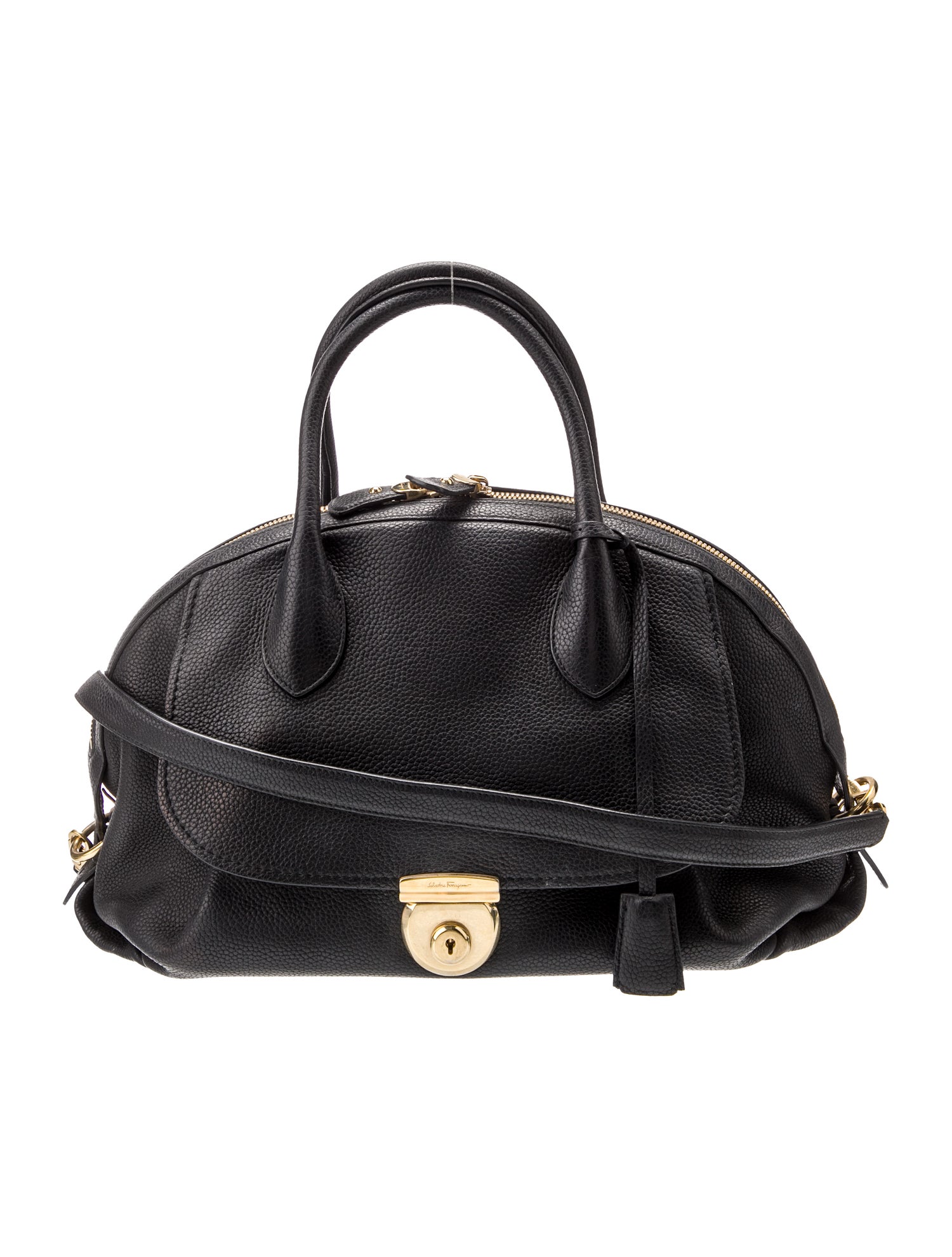 Salvatore Ferragamo Leather Top Handle Bag