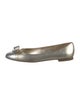 Salvatore Ferragamo Vara Bow Accent Leather Ballet Flats