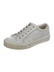 Salvatore Ferragamo Leather Lasercut Accents Sneakers