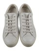 Salvatore Ferragamo Leather Lasercut Accents Sneakers