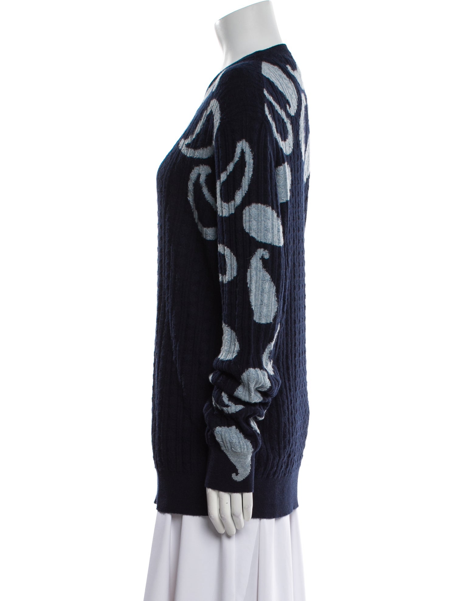 Salvatore Ferragamo Cashmere Printed Sweater