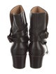 Salvatore Ferragamo Leather Moto Boots