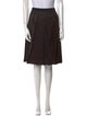 Salvatore Ferragamo Pleated Accents Knee-Length Skirt