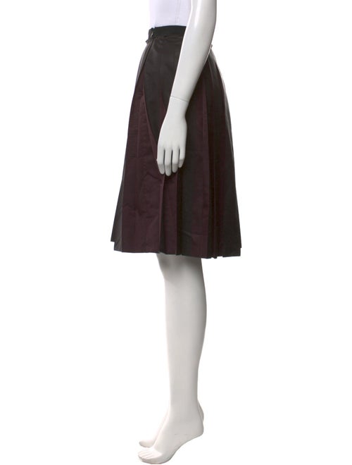 Salvatore Ferragamo Pleated Accents Knee-Length Skirt