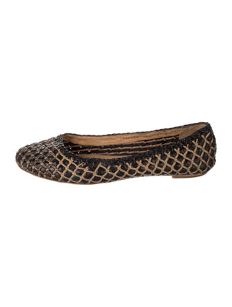 Salvatore Ferragamo Leather Patterned Ballet Flats