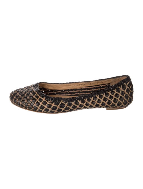 Salvatore Ferragamo Leather Patterned Ballet Flats