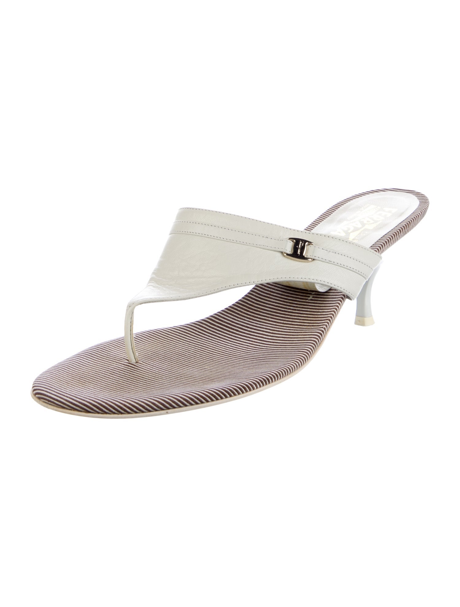 Salvatore Ferragamo Leather Slides