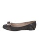 Salvatore Ferragamo Vara Bow Accent Patent Leather Ballet Flats