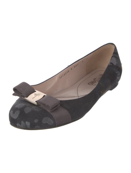 Salvatore Ferragamo Vara Bow Accent Patent Leather Ballet Flats