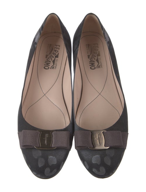 Salvatore Ferragamo Vara Bow Accent Patent Leather Ballet Flats