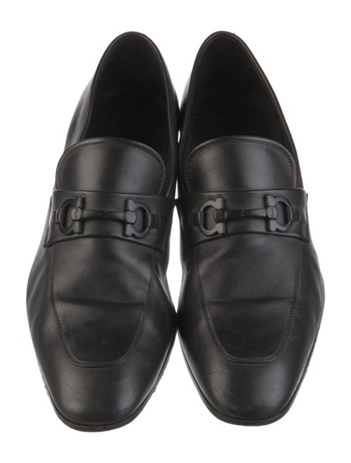 Salvatore Ferragamo Horsebit Accent Leather Dress Loafers