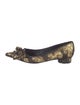 Salvatore Ferragamo Printed Bow Accents Flats