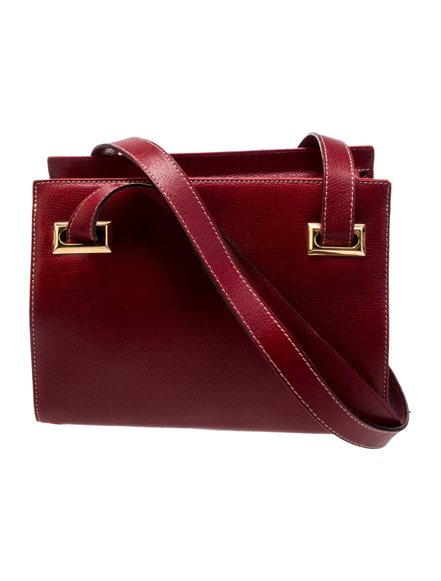 Salvatore Ferragamo Leather Messenger Bag