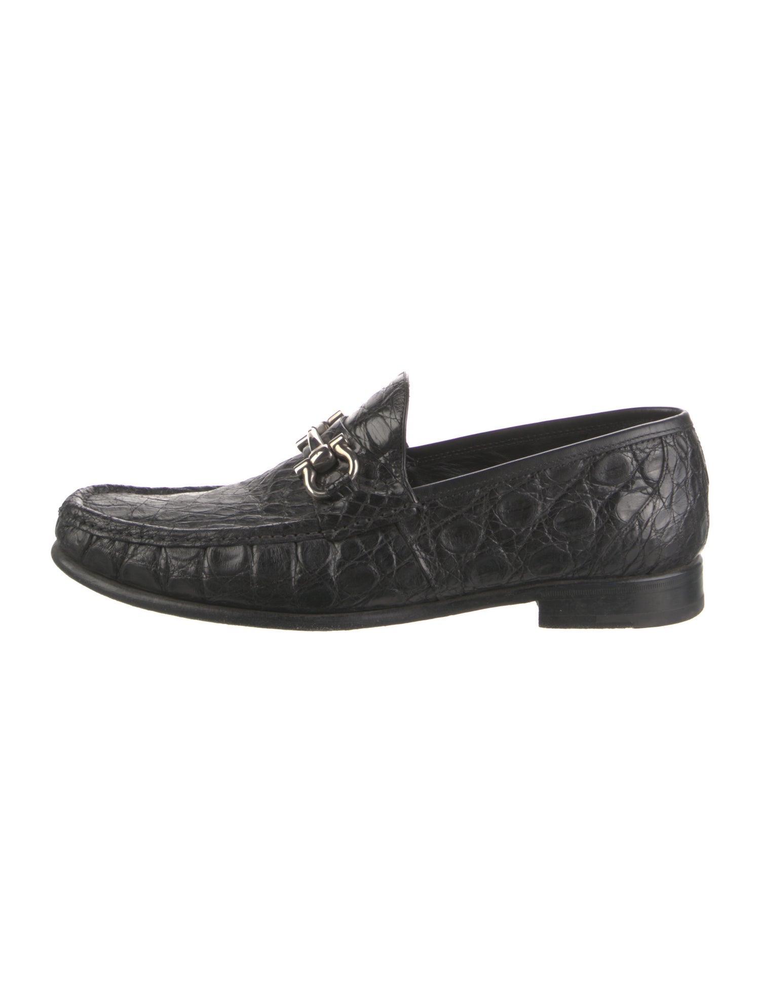 Salvatore Ferragamo Crocodile Dress Loafers