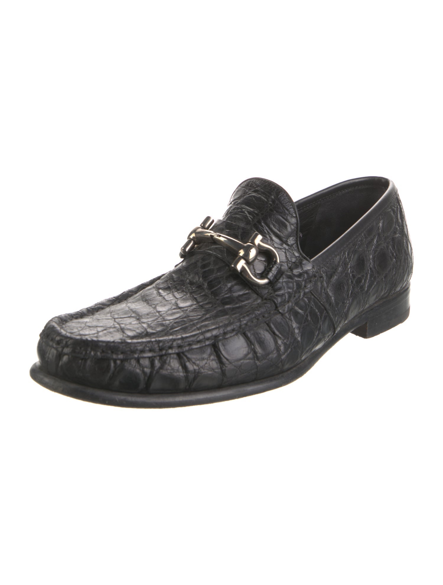 Salvatore Ferragamo Crocodile Dress Loafers