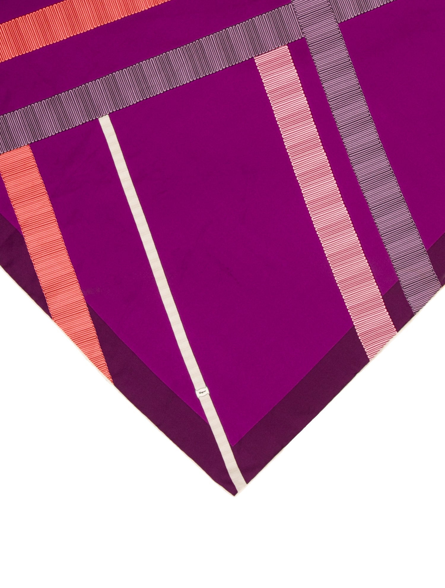 Salvatore Ferragamo Silk Striped Scarf