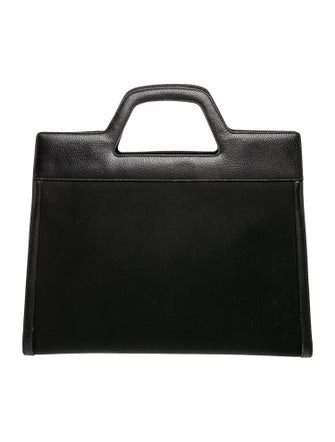 Salvatore Ferragamo Canvas Top Handle Bag