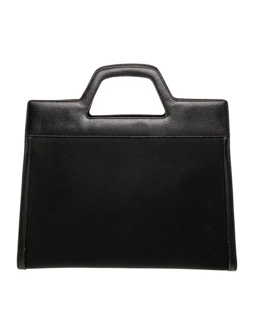 Salvatore Ferragamo Canvas Top Handle Bag