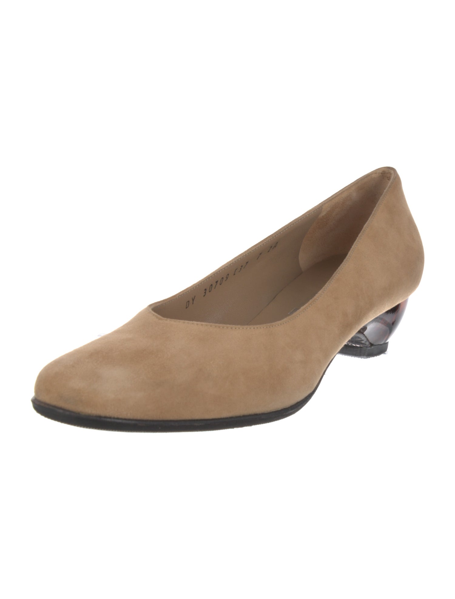 Salvatore Ferragamo Gancini Logo Suede Pumps