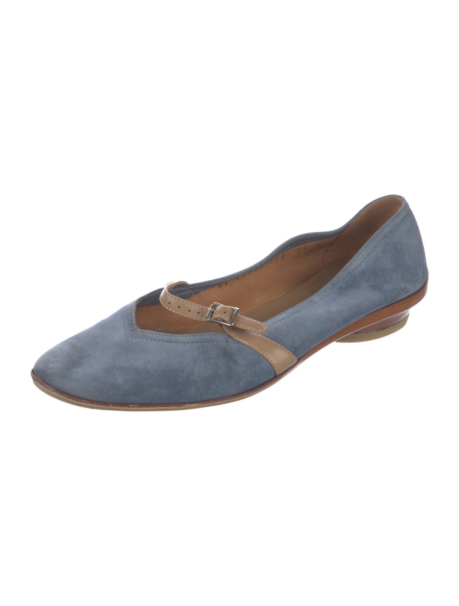 Salvatore Ferragamo Suede Mary Jane Flats
